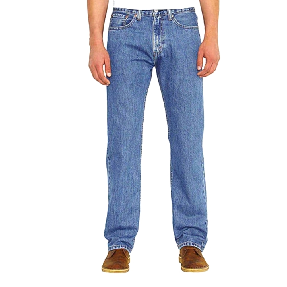 LEVI'S Men's 505 Regular Fit Jean- Zipper Fly-Medium Stone Wash - 00505